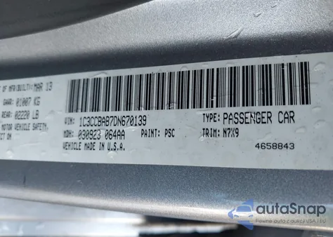 2013 Chrysler 200 Lx из США, поврежденный, VIN 1C3CCBAB7DN670139